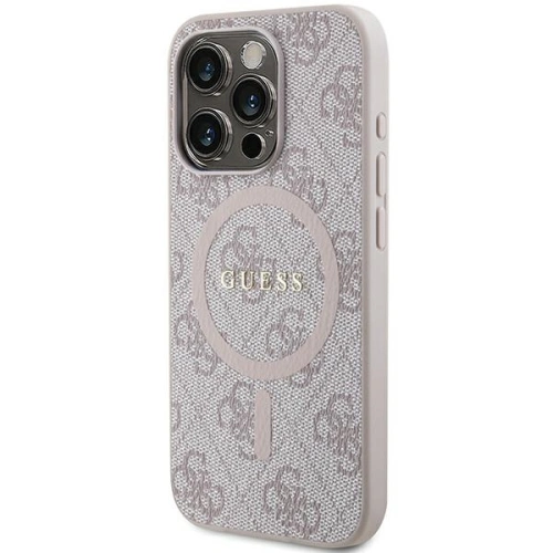 Kup Etui Guess GUHMP13XG4GFRP Apple iPhone 13 Pro Max hardver 4G Gyűjtemény Bőr Fém Logo MagSafe rózsaszín/pink - GUE3215 - {ean13} - Sklep Home Screen