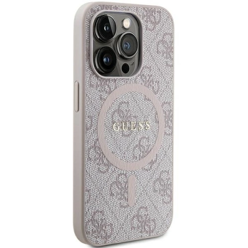 Kup Case Guess GUHMP13XG4GFRP Apple iPhone 13 Pro Max Hardcase 4G Collection Leder Metall-Logo MagSafe rosa/pink - GUE3215 - {ean13} - Sklep Home Screen