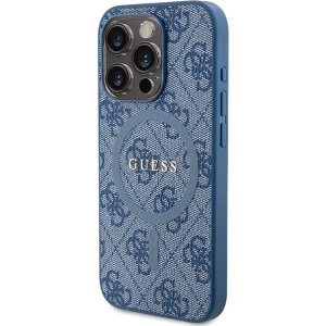 Kup Etui Guess GUHMP14LG4GFRB Apple iPhone 14 Pro hardcase 4G Collection Leather Metal Logo MagSafe niebieskie/blue - GUE3217 - {ean13} - Sklep Home Screen