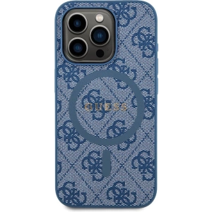 Kup Etui Guess GUHMP14LG4GFRB Apple iPhone 14 Pro hardcase 4G Collection Leather Metal Logo MagSafe niebieskie/blue - GUE3217 - {ean13} - Sklep Home Screen