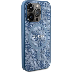 Kup Etui Guess GUHMP14LG4GFRB Apple iPhone 14 Pro hardcase 4G Collection Leather Metal Logo MagSafe niebieskie/blue - GUE3217 - {ean13} - Sklep Home Screen