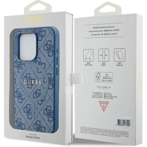 Kup Etui Guess GUHMP14LG4GFRB Apple iPhone 14 Pro hardcase 4G Collection Leather Metal Logo MagSafe niebieskie/blue - GUE3217 - {ean13} - Sklep Home Screen