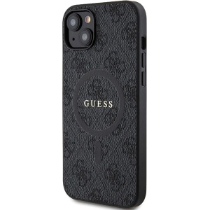 Etui Guess GUHMP14SG4GFRK Apple iPhone 14 / 15 hardcase 4G Collection Leather Metal Logo MagSafe czarne/black