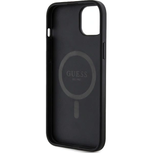 Etui Guess GUHMP14SG4GFRK Apple iPhone 14 / 15 hardcase 4G Collection Leather Metal Logo MagSafe czarne/black