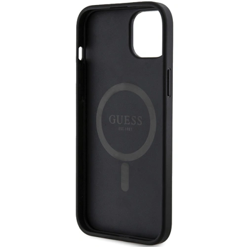 Kup Etui Guess GUHMP14SG4GFRK Apple iPhone 14 / 15 hardcase 4G Collection Leather Metal Logo MagSafe czarne/black - GUE3221 - {ean13} - Sklep Home Screen