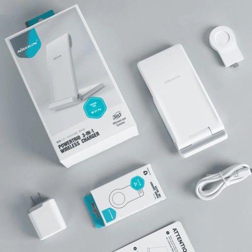 Kup Induktive Ladestation 3w1 Nillkin PowerTrio 3-in-1 Wireless Charging mit austauschbaren Modulen zum Laden von Uhren - NLK1431 - {ean13} - Sklep Home Screen