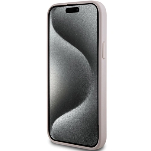 Kup Etui Guess GUHMP14SG4GFRP Apple iPhone 14 / 15 hardcase 4G Collection Leather Metal Logo MagSafe różowe/pink - GUE3222 - {ean13} - Sklep Home Screen