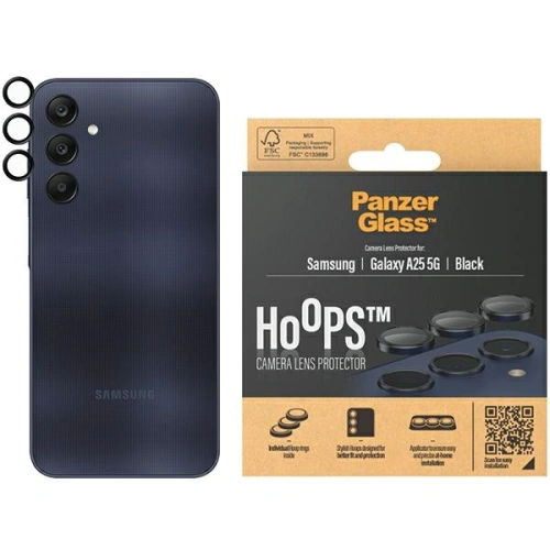 Kup Sticlă pentru obiectivul aparatului PanzerGlass Hoops Camera Samsung Galaxy A25 5G negru/black - PZG590 - {ean13} - Sklep Home Screen