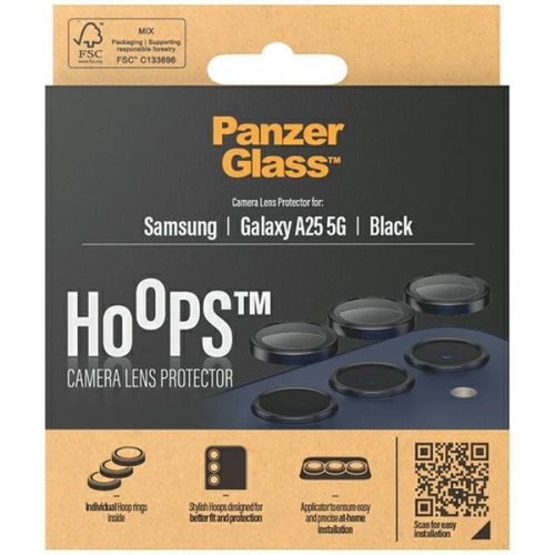 Kup Sticlă pentru obiectivul aparatului PanzerGlass Hoops Camera Samsung Galaxy A25 5G negru/black - PZG590 - {ean13} - Sklep Home Screen