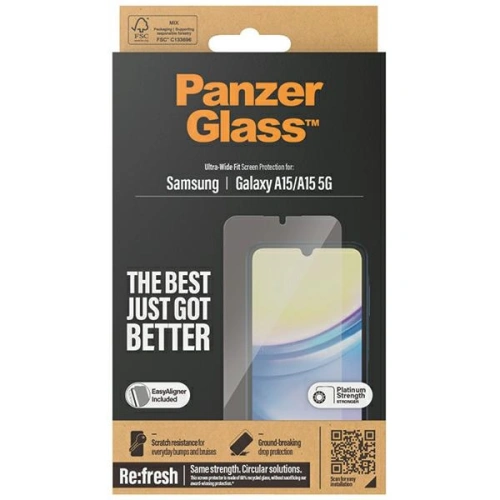 Kup Sticlă securizată PanzerGlass Ultra-Wide Fit Samsung Galaxy A15 4G / A15 5G Protecție pentru ecran - PZG592 - {ean13} - Sklep Home Screen