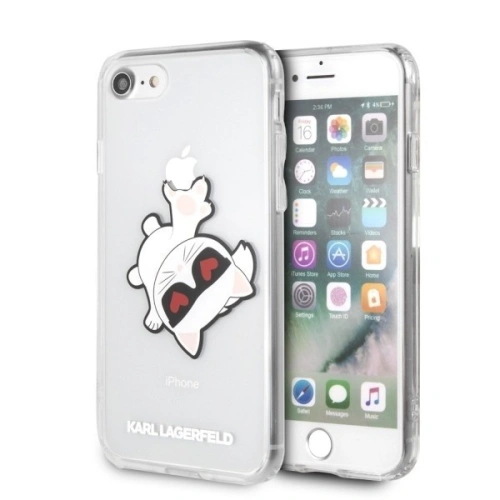 Kup Karl Lagerfeld KLHCI8CFHE Apple iPhone SE 2022/SE 2020/8/7 carcasă dură transparentă Choupette Fun - KLD062CL - {ean13} - Sklep Home Screen