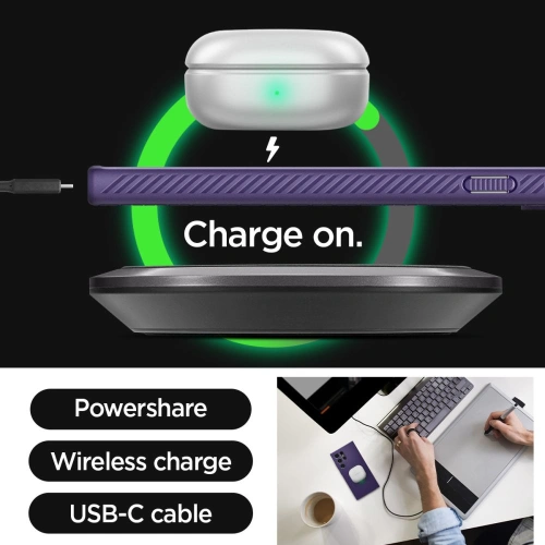 Buy Spigen Liquid Air Samsung Galaxy S24 Ultra Deep Purple - SPN3332 - {ean13} - Home Screen Store Europe