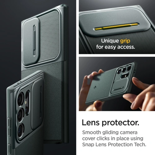 Kup Etui Spigen Optik Armor Samsung Galaxy S24 Ultra Abyss Green - SPN3333 - {ean13} - Sklep Home Screen