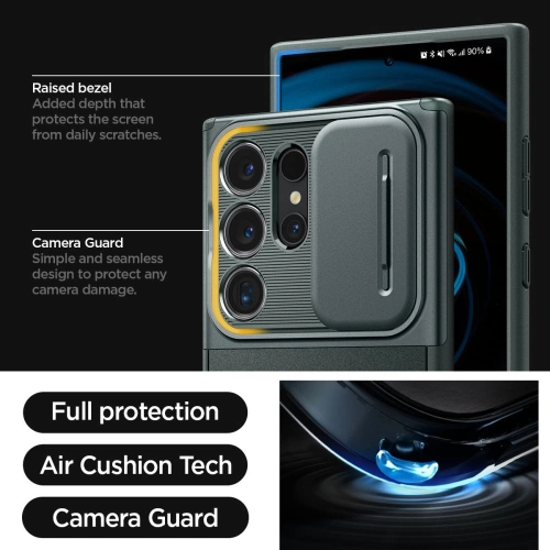 Kup Etui Spigen Optik Armor Samsung Galaxy S24 Ultra Abyss Green - SPN3333 - {ean13} - Sklep Home Screen