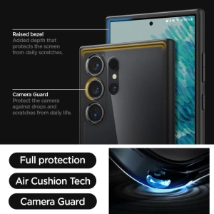 Kup Etui Spigen Ultra Hybrid Samsung Galaxy S24 Ultra Frost Black - SPN3334 - {ean13} - Sklep Home Screen