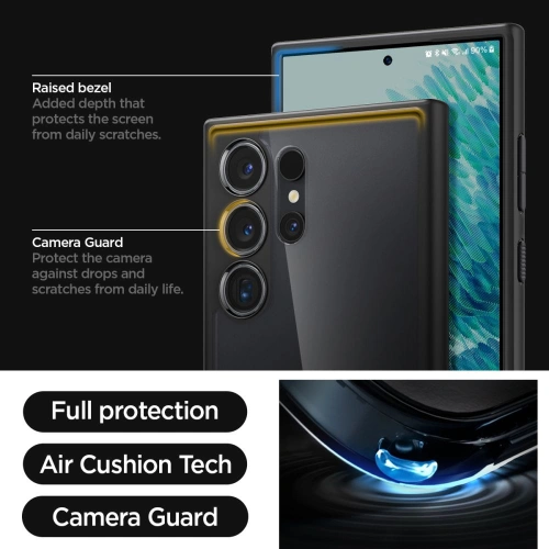 Kup Case Spigen Ultra Hybrid Samsung Galaxy S24 Ultra Frost Black - SPN3334 - {ean13} - Sklep Home Screen
