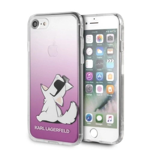 Kup Karl Lagerfeld Apple KLHCI8CFNRCPI iPhone SE 2022/SE 2020/8/7 Hartschalenetui rosa/rosa Choupette Fun - KLD065PNK - {ean13} - Sklep Home Screen