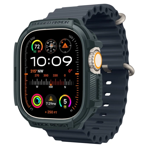 Buy Case Spigen Rugged Armor Apple Watch Ultra 1/2 49mm Abyss Green - SPN3338 - {ean13} - Home Screen Store Europe