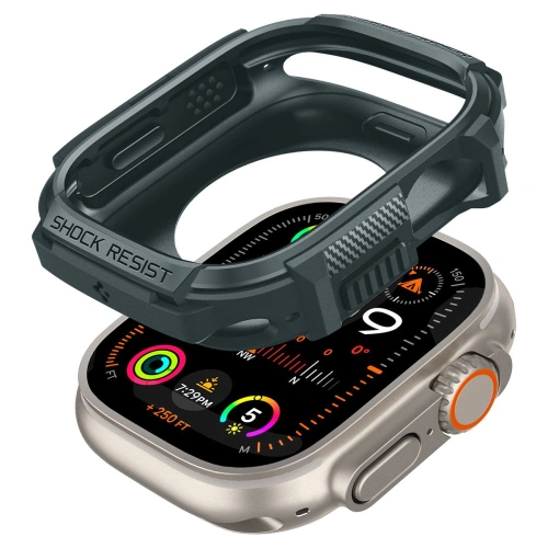Buy Case Spigen Rugged Armor Apple Watch Ultra 1/2 49mm Abyss Green - SPN3338 - {ean13} - Home Screen Store Europe