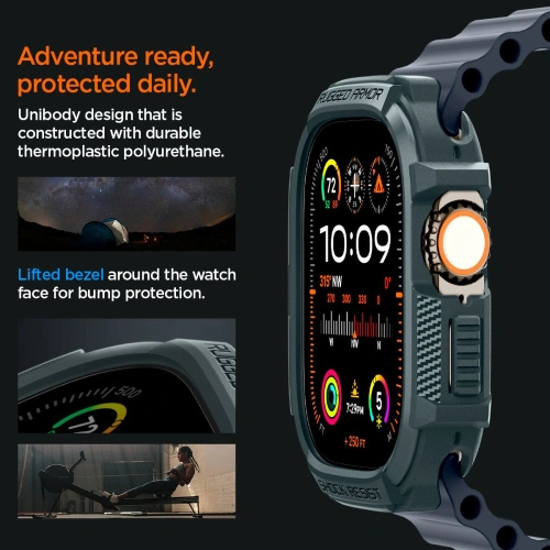 Buy Case Spigen Rugged Armor Apple Watch Ultra 1/2 49mm Abyss Green - SPN3338 - {ean13} - Home Screen Store Europe