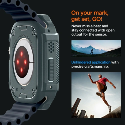 Buy Case Spigen Rugged Armor Apple Watch Ultra 1/2 49mm Abyss Green - SPN3338 - {ean13} - Home Screen Store Europe