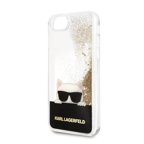 Kup Karl Lagerfeld KLHCI8CHPEEGO Apple iPhone SE 2022/SE 2020/8/7 gold/złoty hard case Liquid Glitter - KLD066GLD - {ean13} - Sklep Home Screen