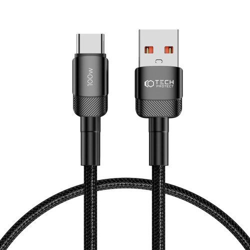 Kup Kábel Tech-Protect Ultraboost Evo USB-A / USB-C 100W 5A 50cm Fekete - THP2600 - {ean13} - Sklep Home Screen