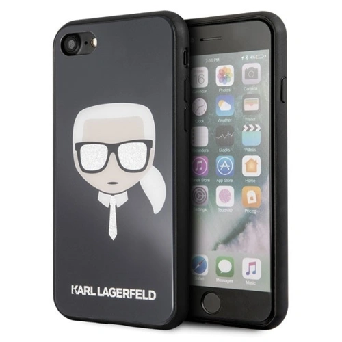 Kup Karl Lagerfeld KLHCI8DLHBK Apple iPhone SE 2022/SE 2020/8/7 czarny/black Iconic Glitter Karl`s Head - KLD067BLK - {ean13} - Sklep Home Screen