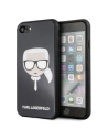 Karl Lagerfeld Apple KLHCI8DLHBK iPhone SE 2022/SE 2020/8/7 schwarz/schwarz Iconic Glitter Karl`s Head