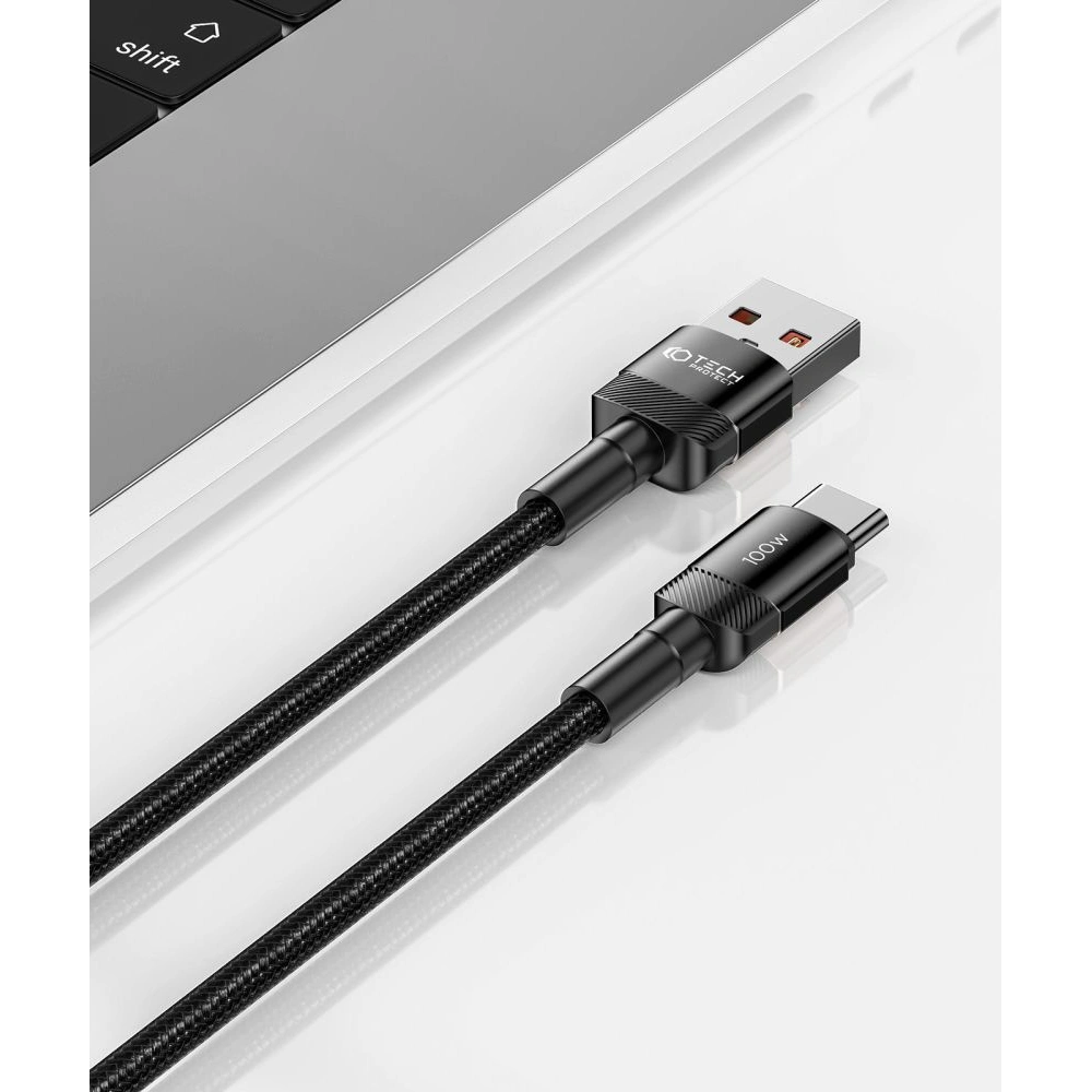 Kabel Tech-Protect Ultraboost Evo USB-A / USB-C 100W 5A 50cm Black