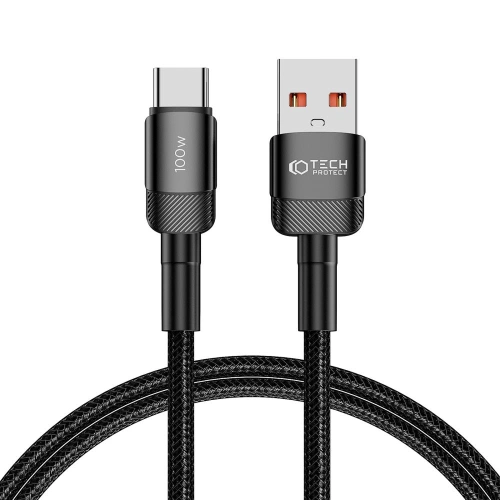 Kup Kábel Tech-Protect Ultraboost Evo USB-A / USB-C 100W 5A 100cm Fekete - THP2601 - {ean13} - Sklep Home Screen