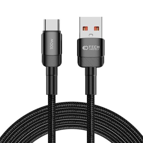 Kup Kábel Tech-Protect Ultraboost Evo USB-A / USB-C 100W 5A 300cm Fekete - THP2604 - {ean13} - Sklep Home Screen