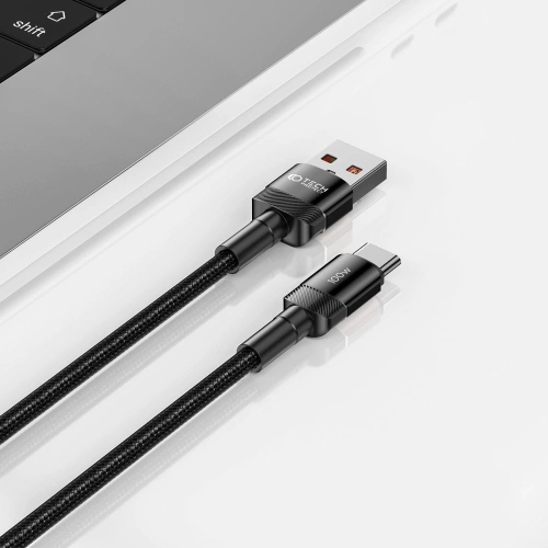 Kup Kábel Tech-Protect Ultraboost Evo USB-A / USB-C 100W 5A 300cm Fekete - THP2604 - {ean13} - Sklep Home Screen