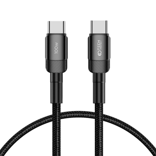 Kup Kábel Tech-Protect Ultraboost Evo USB-C / USB-C PD 100W 5A 50cm Fekete - THP2609 - {ean13} - Sklep Home Screen