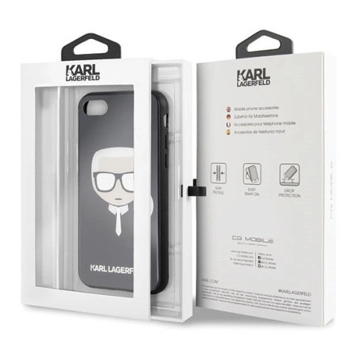 Kup Karl Lagerfeld KLHCI8DLHBK Apple iPhone SE 2022/SE 2020/8/7 czarny/black Iconic Glitter Karl`s Head - KLD067BLK - {ean13} - Sklep Home Screen