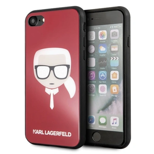 Kup Karl Lagerfeld Apple KLHCI8DLHRE iPhone SE 2022/SE 2020/8/7 rot/rot Iconic Glitter Karl`s Head - KLD068RED - {ean13} - Sklep Home Screen