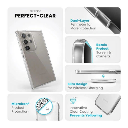 Kup Etui Speck Presidio Perfect-Clear Samsung Galaxy S24 Ultra čiré/čiré - SPK588 - {ean13} - Sklep Home Screen