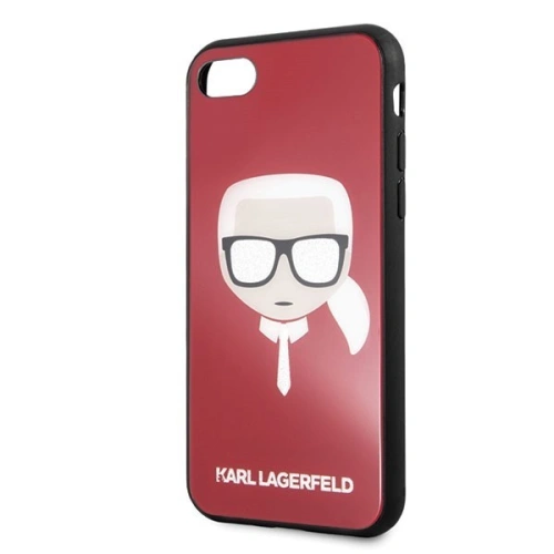 Kup Karl Lagerfeld KLHCI8DLHRE Apple iPhone SE 2022/SE 2020/8/7 czerwony/red Iconic Glitter Karl`s Head - KLD068RED - {ean13} - Sklep Home Screen