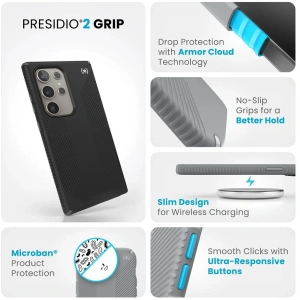 Kup Etui Speck Presidio2 Grip Samsung Galaxy S24 Ultra černá/šedá/bílá - SPK591 - {ean13} - Sklep Home Screen