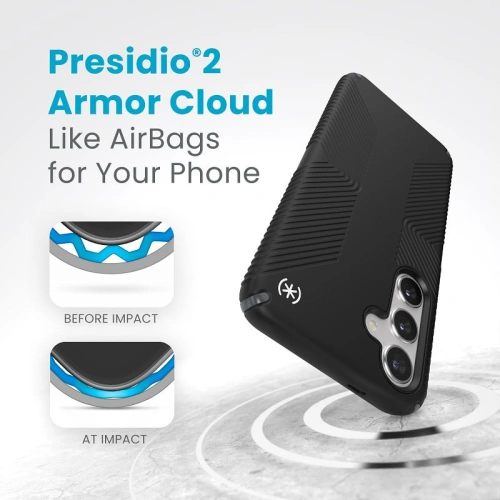 Kup Etui Speck Presidio2 Grip Samsung Galaxy S24+ Plus negru/gri ardezie/alb - SPK592 - {ean13} - Sklep Home Screen