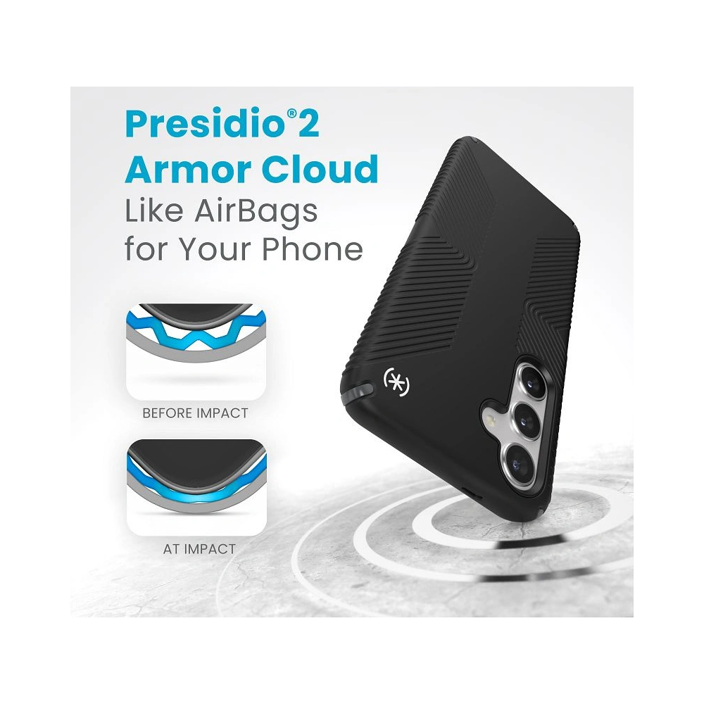 Etui Speck Presidio2 Grip Samsung Galaxy S24+ Plus black/slate grey/white