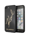 Karl Lagerfeld KLHCI8DLKSBK Apple iPhone SE 2022/SE 2020/8/7 negru/black hard case Signature Glitter
