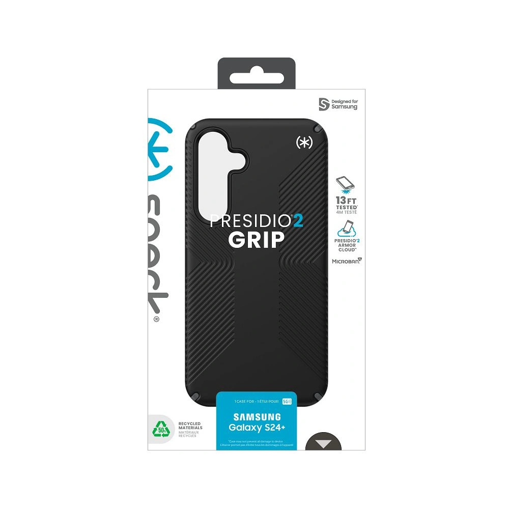 Etui Speck Presidio2 Grip Samsung Galaxy S24+ Plus black/slate grey/white