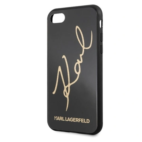 Kup Karl Lagerfeld KLHCI8DLKSBK Apple iPhone SE 2022/SE 2020/8/7 czarny/black hard case Signature Glitter - KLD069BLK - {ean13} - Sklep Home Screen