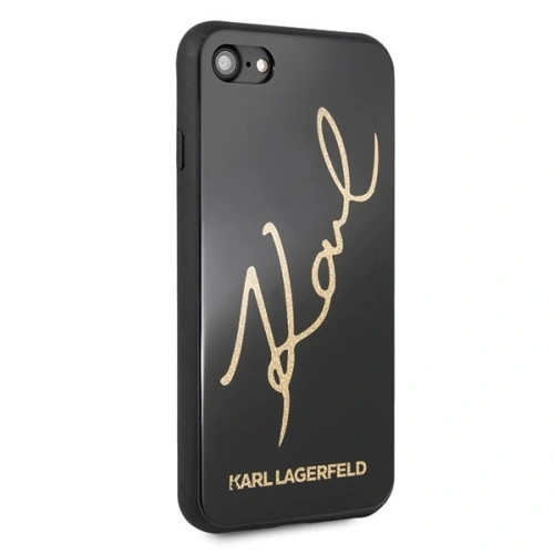 Kup Karl Lagerfeld KLHCI8DLKSBK Apple iPhone SE 2022/SE 2020/8/7 czarny/black hard case Signature Glitter - KLD069BLK - {ean13} - Sklep Home Screen