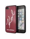 Kup Karl Lagerfeld Apple KLHCI8DLKSRE iPhone SE 2022/SE 2020/8/7 rot/rot Hartschalenetui Signature Glitter - KLD070RED - {ean13} - Sklep Home Screen