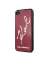 Kup Karl Lagerfeld Apple KLHCI8DLKSRE iPhone SE 2022/SE 2020/8/7 rot/rot Hartschalenetui Signature Glitter - KLD070RED - {ean13} - Sklep Home Screen