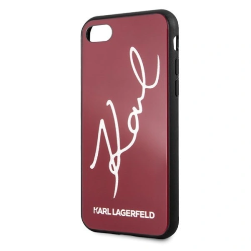 Kup Karl Lagerfeld KLHCI8DLKSRE Apple iPhone SE 2022/SE 2020/8/7 piros/piros kemény tok Signature Glitter - KLD070RED - {ean13} - Sklep Home Screen