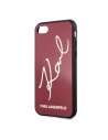 Kup Karl Lagerfeld Apple KLHCI8DLKSRE iPhone SE 2022/SE 2020/8/7 rot/rot Hartschalenetui Signature Glitter - KLD070RED - {ean13} - Sklep Home Screen