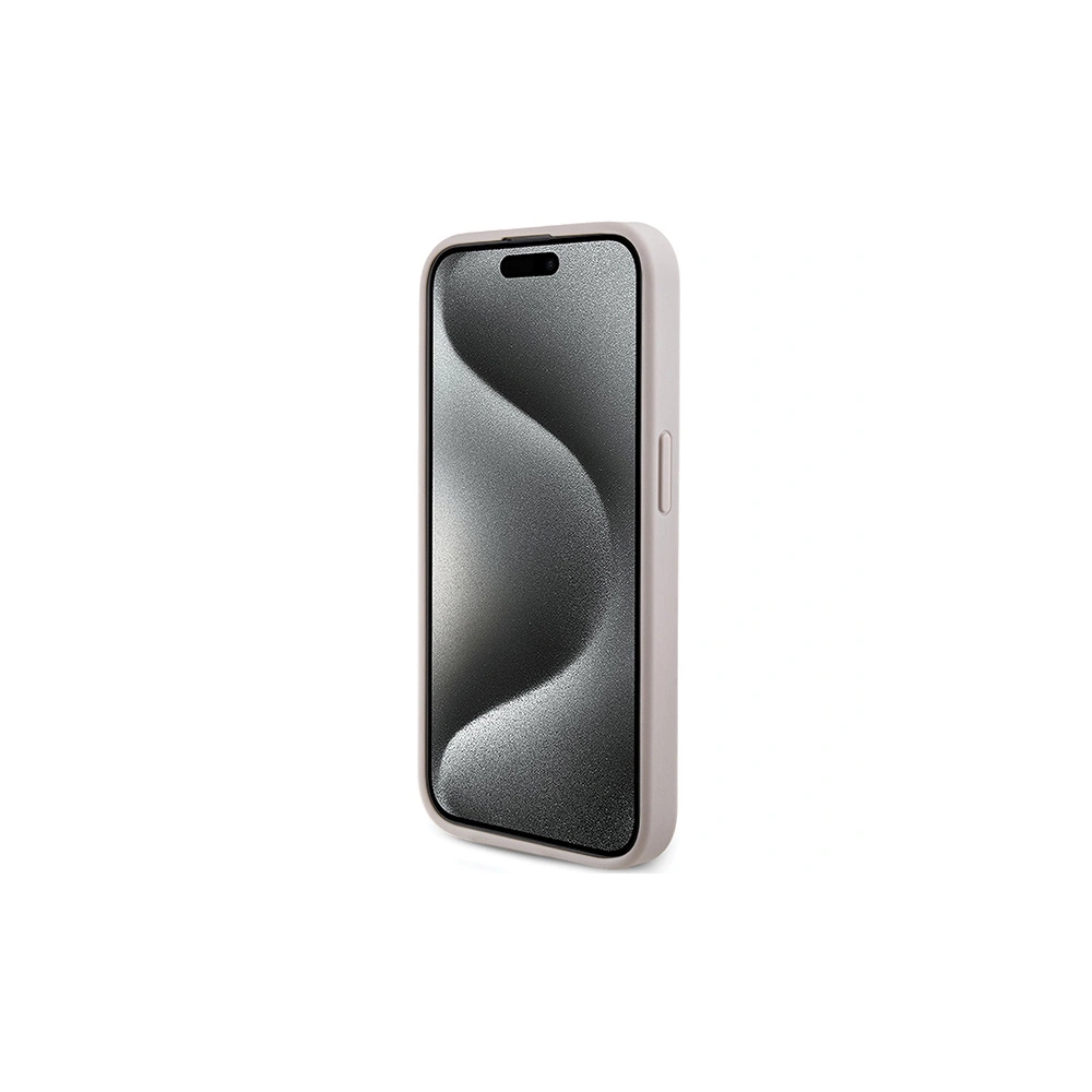 Etui Guess GUHMP15LG4GFRP Apple iPhone 15 Pro hardcase 4G Collection Leather Metal Logo MagSafe różowy/pink